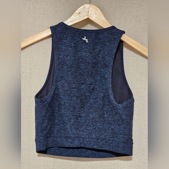 JOY LAB Blue Heathered Racerback Bra - Picture 4 of 8